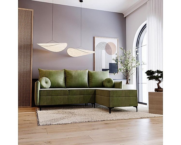 Compleo Ecksofa mit Schlaffunktion LEO Breite: 213 cm, Modern design günstig online kaufen