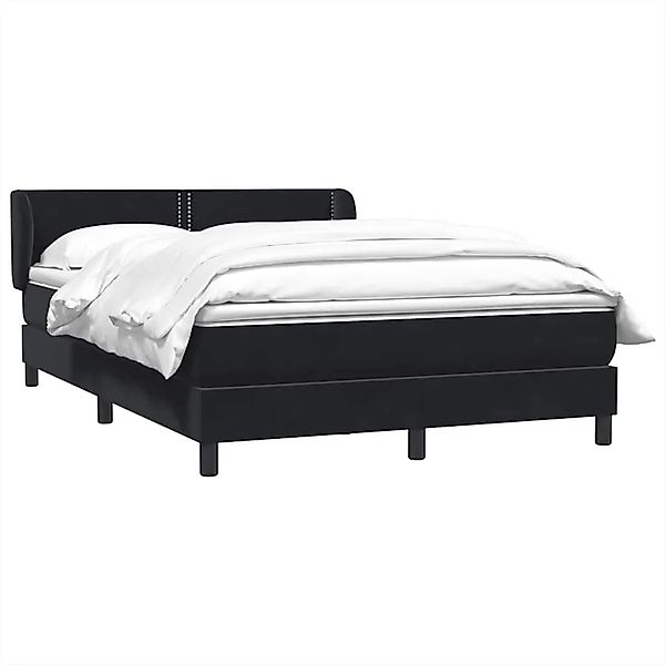 vidaXL Boxspringbett mit Matratze Schwarz 160x210 cm Samt 3317447 günstig online kaufen