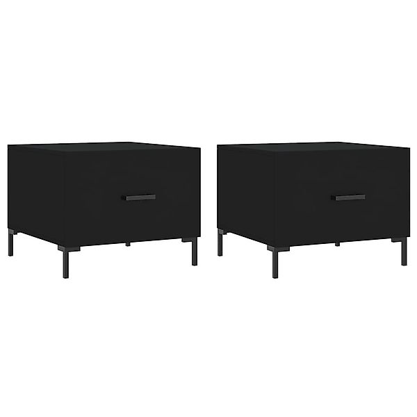 vidaXL Couchtisch Couchtische 2 Stk. Schwarz günstig online kaufen