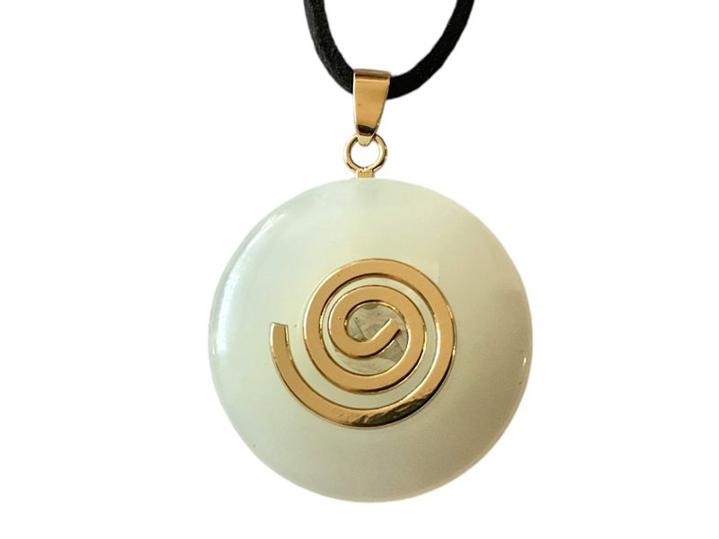 Steinfixx® Lange Kette echter Edelsteindonut 30 günstig online kaufen