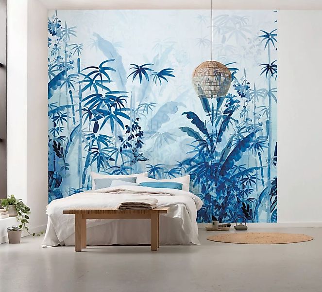 Komar Fototapete Blue Jungle B/L: ca. 300x280 cm günstig online kaufen