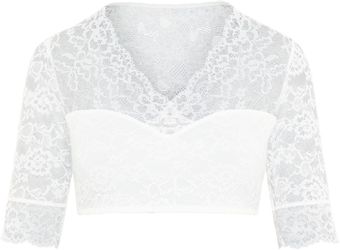 Susa Dirndlbluse Wiesn-Zauber florale Spitze, halbarm, günstig online kaufen