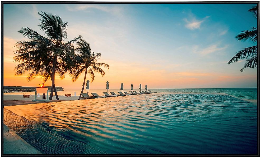 Papermoon Infrarotheizung »Sonnenuntergang auf den Malediven«, sehr angeneh günstig online kaufen