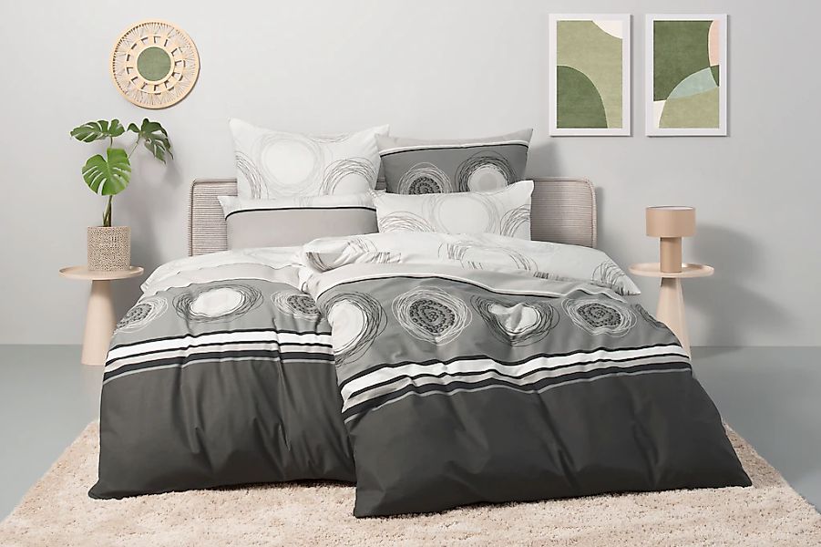 BIERBAUM Bettwäsche "Florielle" 2 Stk. tlg. in Gr. 135x200 oder 155x220 cm, günstig online kaufen