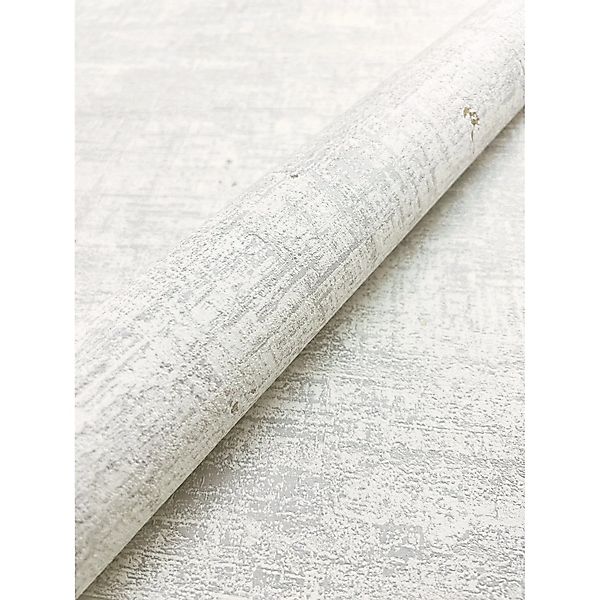 Newroom Vliestapete Bakary White Gold Used-Look Modern FSC® günstig online kaufen