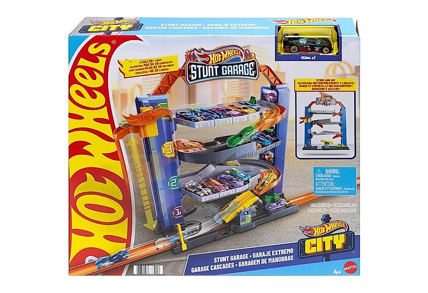 Mattel® Rennbahn-Auto Hot Wheels GNL70 - City Stunt Garage-Spielset Auto Re günstig online kaufen