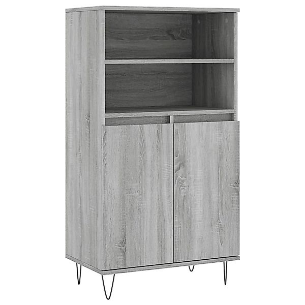 vidaXL Highboard Grau Sonoma 60x36x110 cm Holzwerkstoff 831490 günstig online kaufen