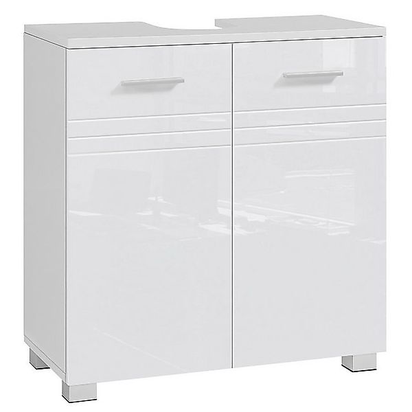 VASAGLE Waschbeckenunterschrank Badezimmerschrank Badschrank mit Hochglanz günstig online kaufen