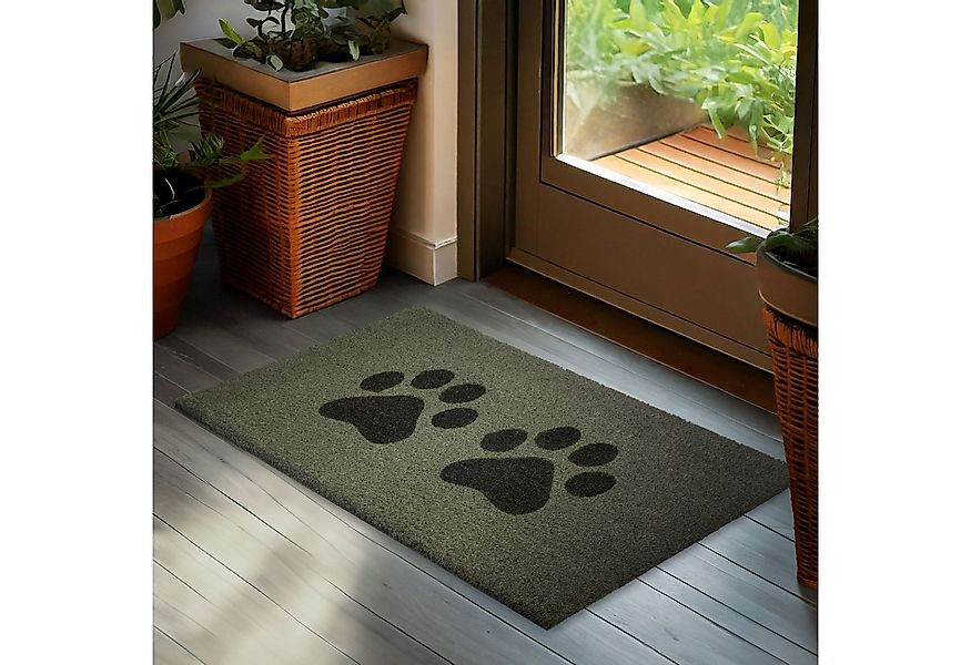 BRUBAKER Fußmatte Pfoten - 45 x 75 cm Hunde und Katzen - Fußmatte für Außen günstig online kaufen