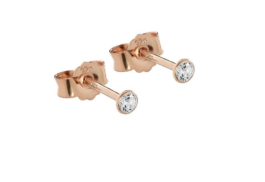 NKlaus Paar Ohrstecker 1 Paar 2,3mm Ohrstecker 925 Sterling Silber Rosego ( günstig online kaufen