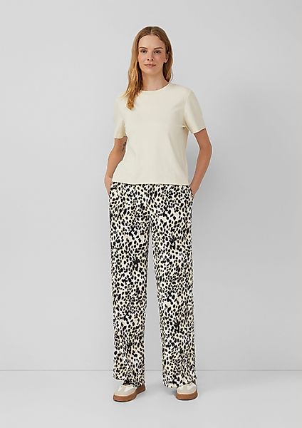 s.Oliver Stoffhose Strukturierte Wide-Leg-Hose im Relaxed günstig online kaufen