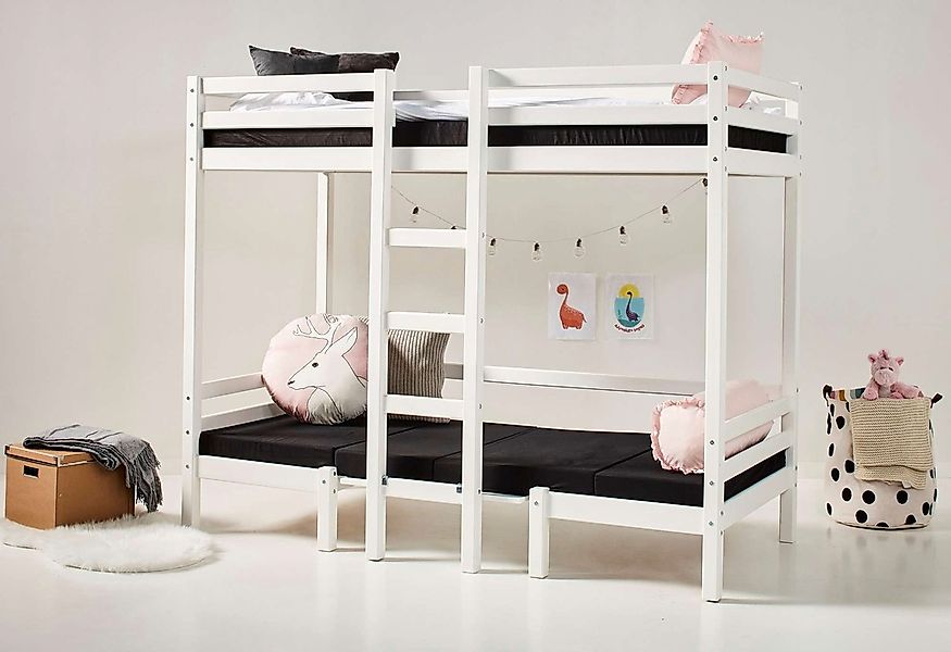 Hoppekids Etagenbett "ECO Dream JUMBO Hochbett B/T/H 101/208/170 cm, umbaub günstig online kaufen