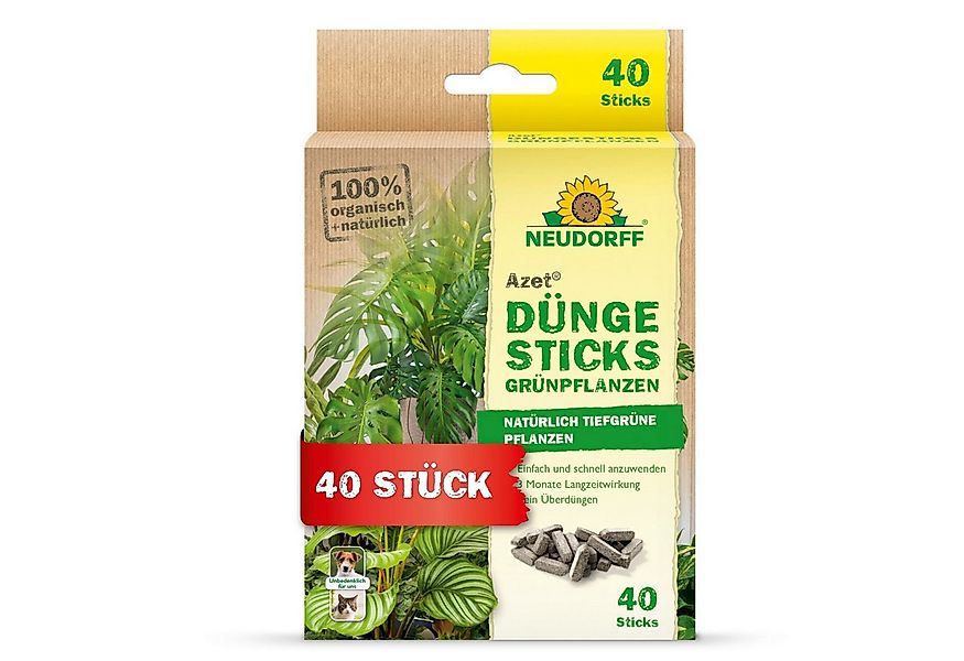 Neudorff Pflanzendünger Azet DüngeSticks für Grünpflanzen 40 Stück günstig online kaufen
