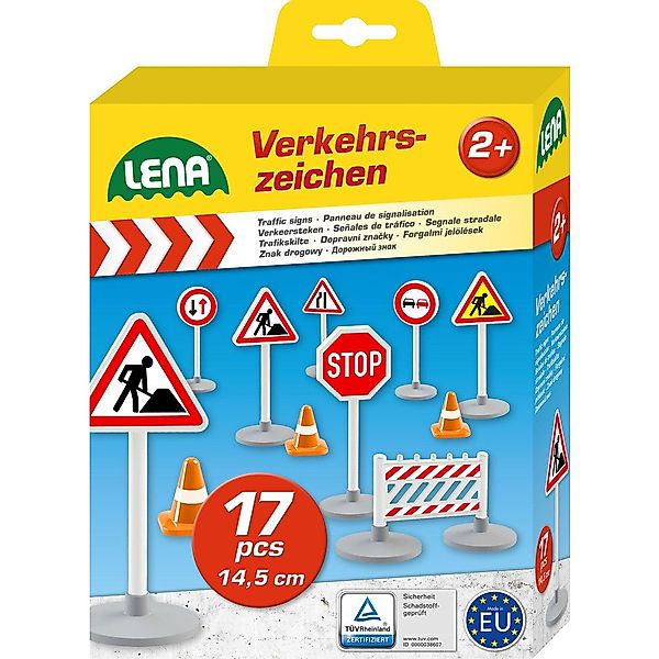 Lena® Spielzeug-Traktor Verkehrszeichen - 17-teilig, (17-tlg) günstig online kaufen