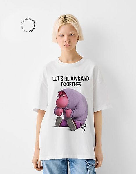 Bershka T-Shirt Inside Out 2 Mit Kurzen Ärmeln Damen Xs Weiss günstig online kaufen