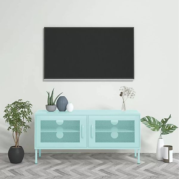 Tv-schrank Minzgrün 105x35x50 Cm Stahl günstig online kaufen