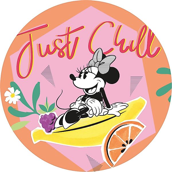 Komar Vliesfototapete Dot Minnie Chill selbstklebend Ø 125 cm günstig online kaufen