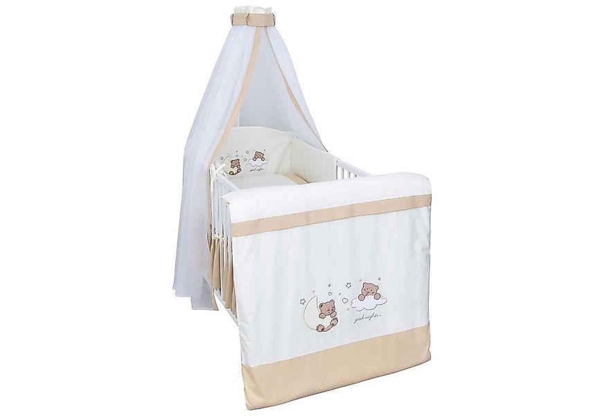 Baby-Delux Babybettwäsche Baby Bettwäsche Set 4-Tlg. Nestchen Chiffonhimmel günstig online kaufen