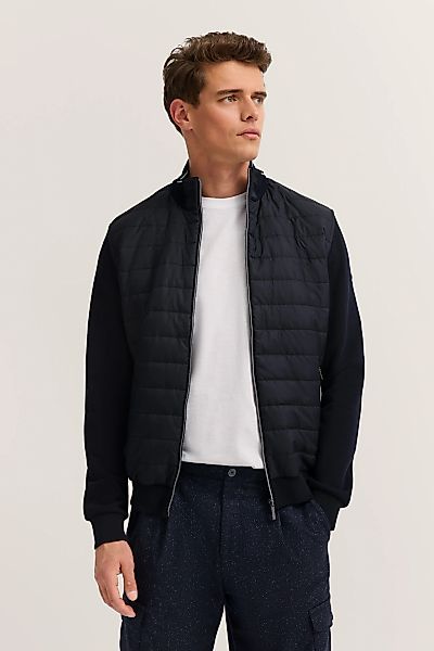 bugatti Sweatjacke "Basic Essential", Modern Fit in Stepp-Optik günstig online kaufen