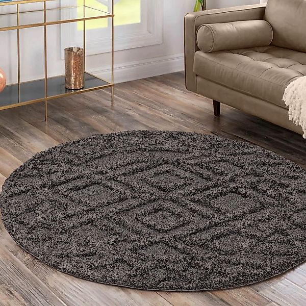 Sanat Hochflor-Teppich "Luxus 3506" rund 30 mm Höhe robuster Langflor, weic günstig online kaufen