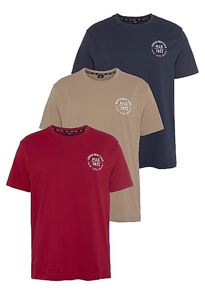H.I.S T-Shirt (Packung, 3-tlg., 3er-Pack) schmal günstig online kaufen