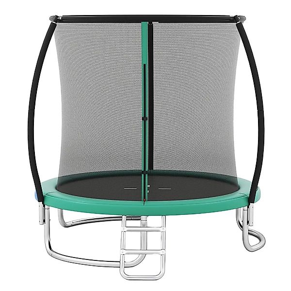 Costway Trampolin Outdoor Ø244 cm mit Metallrahmen für Kinder Grün günstig online kaufen