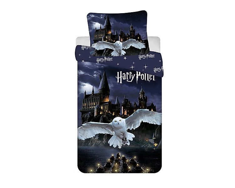Harry Potter Bettwäsche Set Mikrofaser 140 × 200 cm + 70 × 90 cm mit Reißve günstig online kaufen