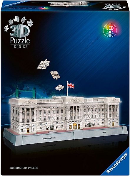 Ravensburger 3D-Puzzle Iconics: Buckingham Palace - mit Licht, 216 Puzzlete günstig online kaufen