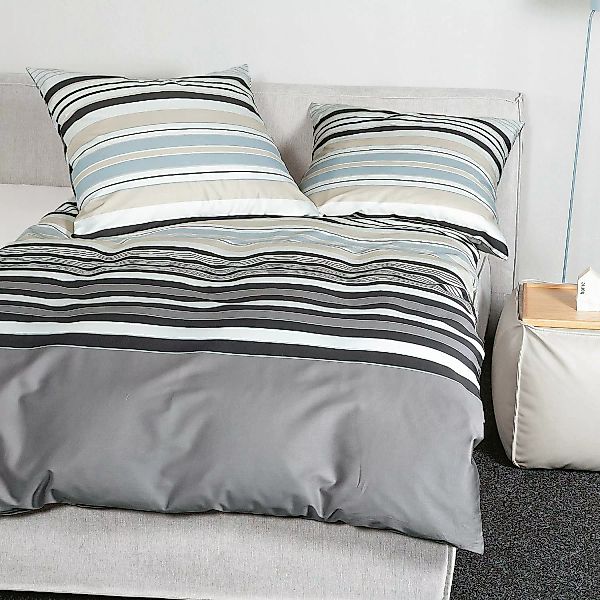 Janine Bettwäsche Palermo 31155 08 Grau, günstig online kaufen