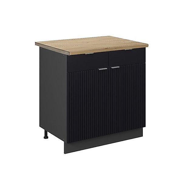 Vicco Unterschrank R-Line, Bordeaux Hochglanz/Anthrazit, 80 günstig online kaufen