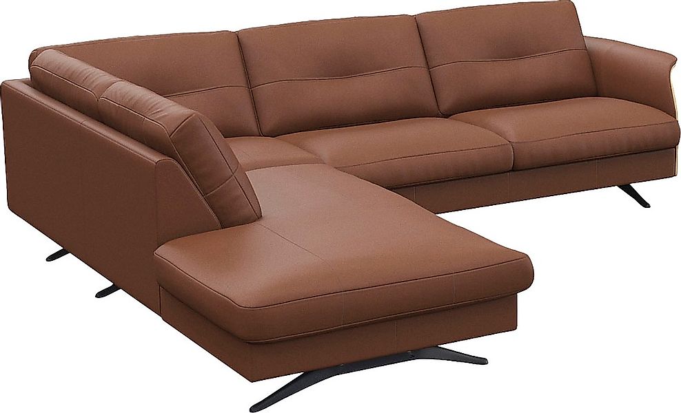 FLEXLUX Ecksofa »Glow bequem und komfortabel durch hochwertigen Sitzaufbau, günstig online kaufen
