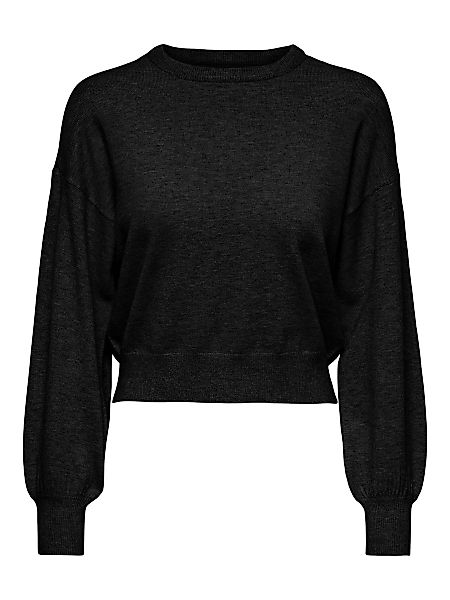 ONLY Einfarbiger Pullover Damen Schwarz günstig online kaufen
