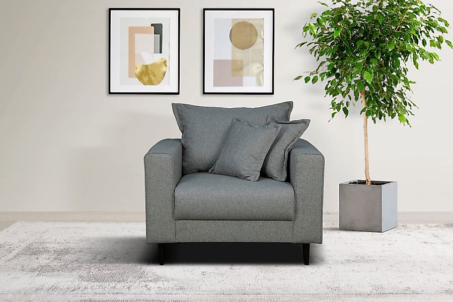 Home affaire Sessel "VEYRAS Loungesessel, Maße B/T/H: 95/84/76 cm", mit Wel günstig online kaufen