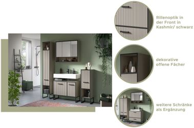 xonox.home Badmöbel-Set Badkombination Bagno, (3tlg. Set günstig online kaufen