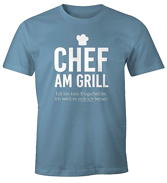 MoonWorks Print-Shirt Herren T-Shirt Chef am günstig online kaufen