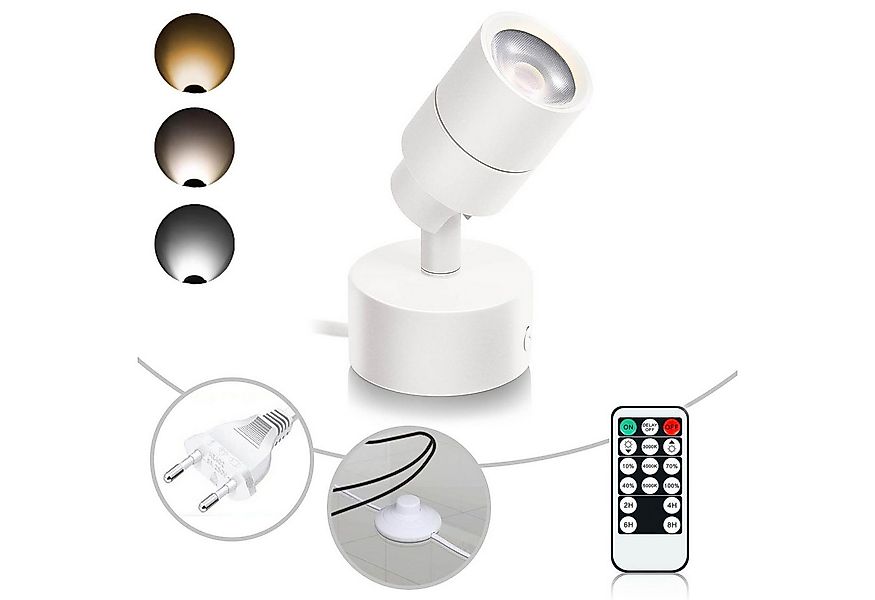 Jibenhome LED Deckenstrahler LED Wandstrahler Wandleuchte mit Fernbedienung günstig online kaufen