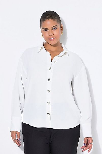 Studio Untold Hemdbluse Hemdbluse oversized Schmuckknöpfe günstig online kaufen