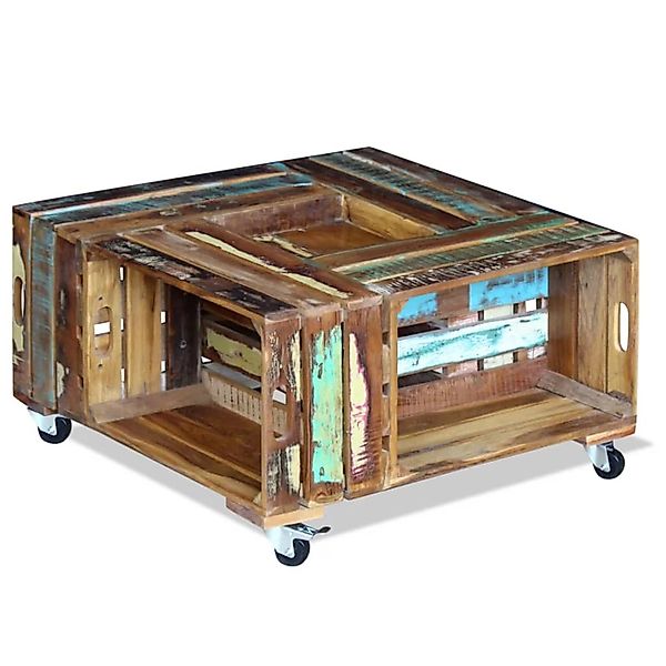 vidaXL Couchtisch Altholz Massiv 70x70x35 cm 243306 günstig online kaufen