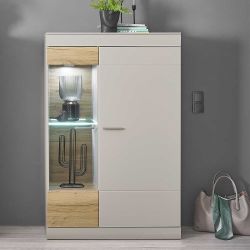 Esszimmer Highboard mit Glastür links modernem Design günstig online kaufen