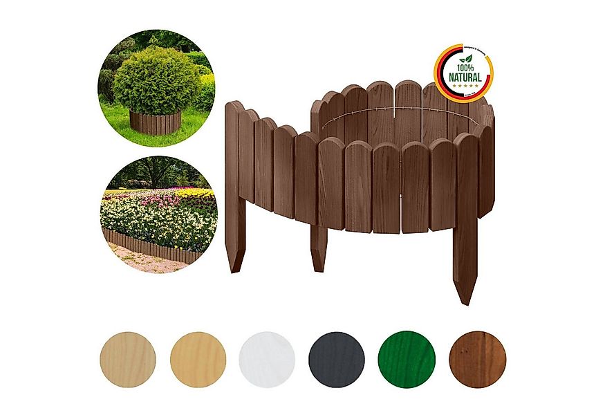 Floranica Palisade Flexible Rollborder Beeteinfassung Beetumrandung Rasenka günstig online kaufen