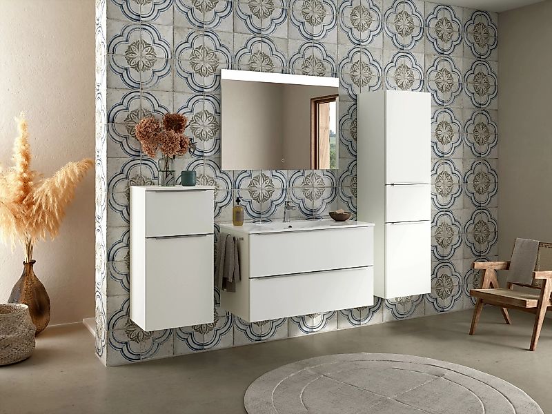 nobilia® Badmöbel-Set Levere, (4-St., vormontiert, mit günstig online kaufen