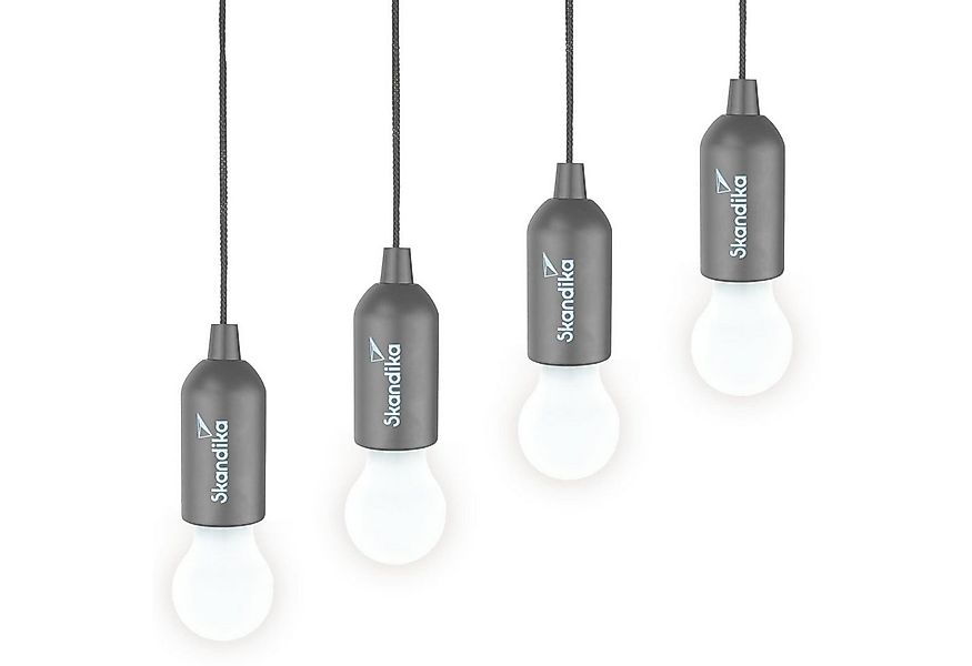 Skandika LED Gartenleuchte Campinglampe Narvik 4er-Set, hängend, tragbare Z günstig online kaufen