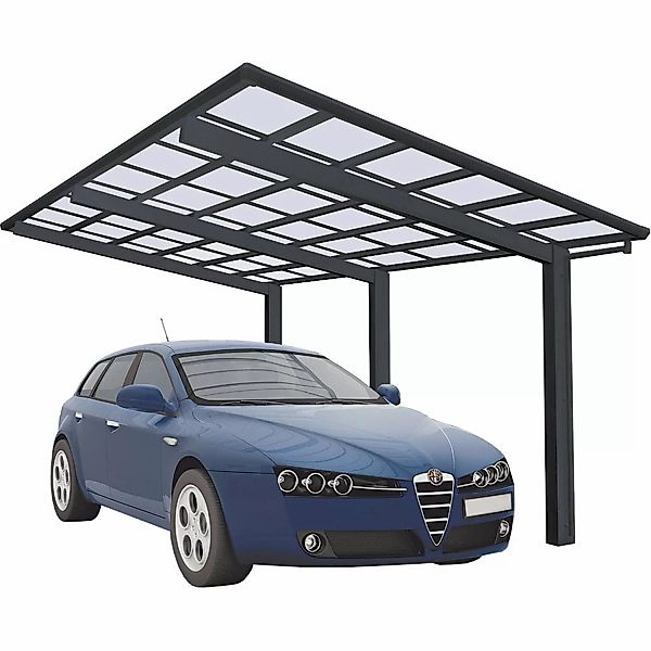 Ximax Alu Einzelcarport Linea Typ 110 Schwarz 273 x 556 cm Sonderfertigung günstig online kaufen