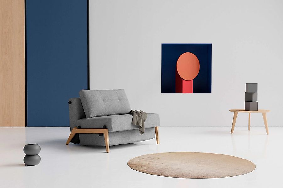 INNOVATION LIVING ™ "CUBED Schlafsessel, Füße Eiche, Breite 98cm, hoher Sit günstig online kaufen