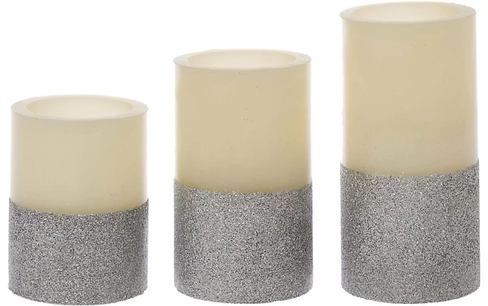 Myflair Möbel & Accessoires LED-Kerze »Silver Star, Weihnachtsdeko« günstig online kaufen