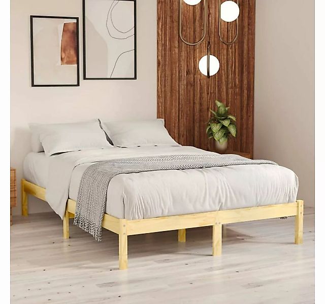 furnicato Bett Massivholzbett Kiefernholz 140x190 cm günstig online kaufen