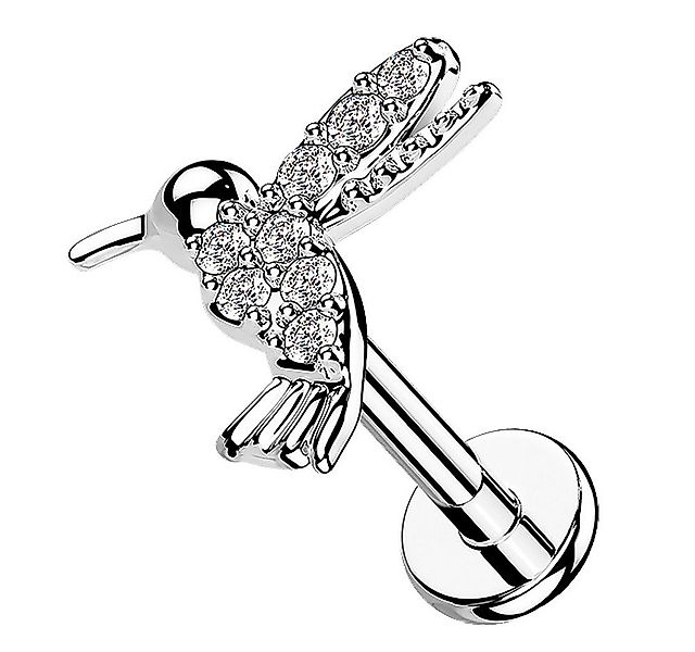 Taffstyle Piercing-Set Labret Tragus Monroe Piercing flach Zirkonia Koilbri günstig online kaufen