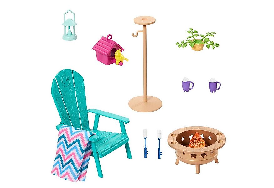 Mattel® Puppenmöbel Mattel HJV32, HJV33 - Barbie Möbel- und Zubehör-Set - G günstig online kaufen