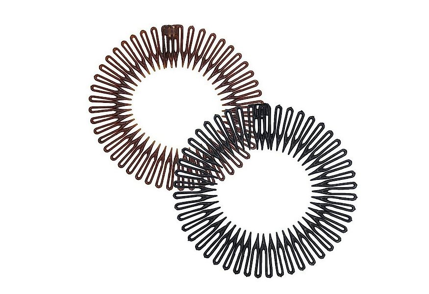 LuxusKollektion Haarband Stirnband Haarbandhalter Flexibler Kunststoff 2 St günstig online kaufen