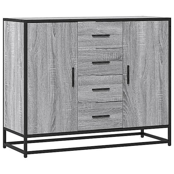 vidaXL Sideboard Sideboard Grau Sonoma 92x35x76 günstig online kaufen